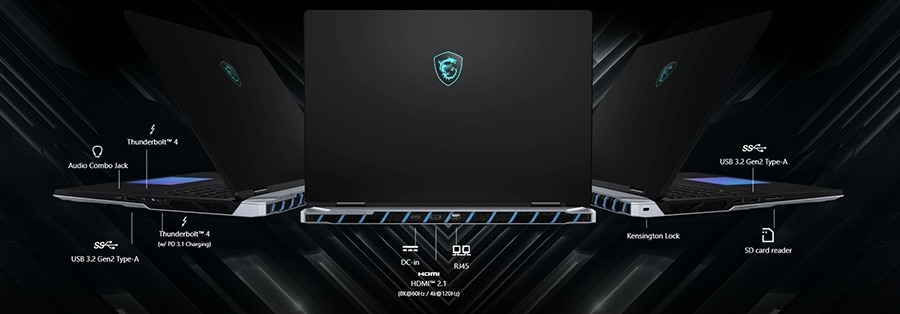 MSI TITAN 18 HX A14VIG-067TR Intel Core i9-14900HX 128GB DDR5 4TB SSD RTX4090 16GB 18 inç 120Hz UHD+ Windows 11 Pro Gaming Laptop 28