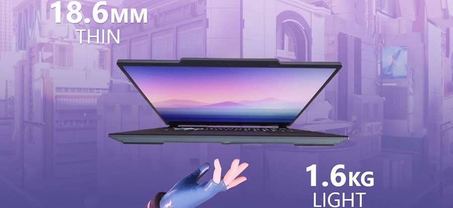 MSI CYBORG 14 A13VE-054XTR Intel Core i7-13620H 16GB DDR5 512GB SSD RTX4050 6GB 14 inç Full HD+ 144Hz Freedos Gaming Laptop 2