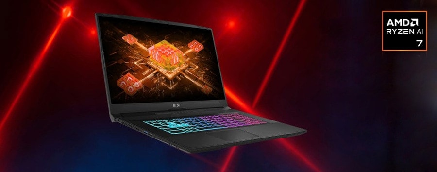 MSI KATANA A17 AI B8VF-855XTR AMD Ryzen 7-8845HS 16GB DDR5 1TB SSD RTX4060 8GB 17.3 inç Full HD 144Hz Freedos Gaming Laptop 3