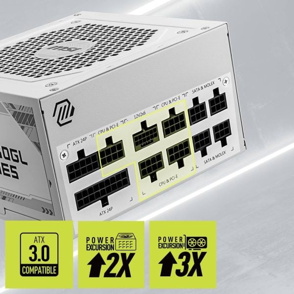 MSI MAG A850GL PCIE5 850W 80+ Gold Full Modüler 120mm Fanlı Güç Kaynağı a3
