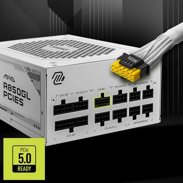MSI MAG A850GL PCIE5 850W 80+ Gold Full Modüler 120mm Fanlı Güç Kaynağı a4