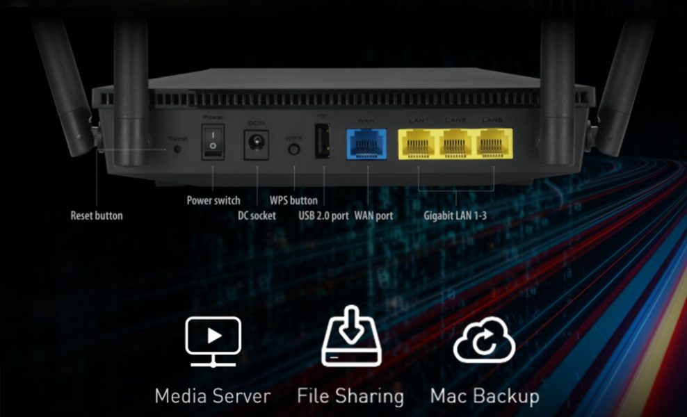 RT-AX1800U ASUS RT-AX1800U Router a7