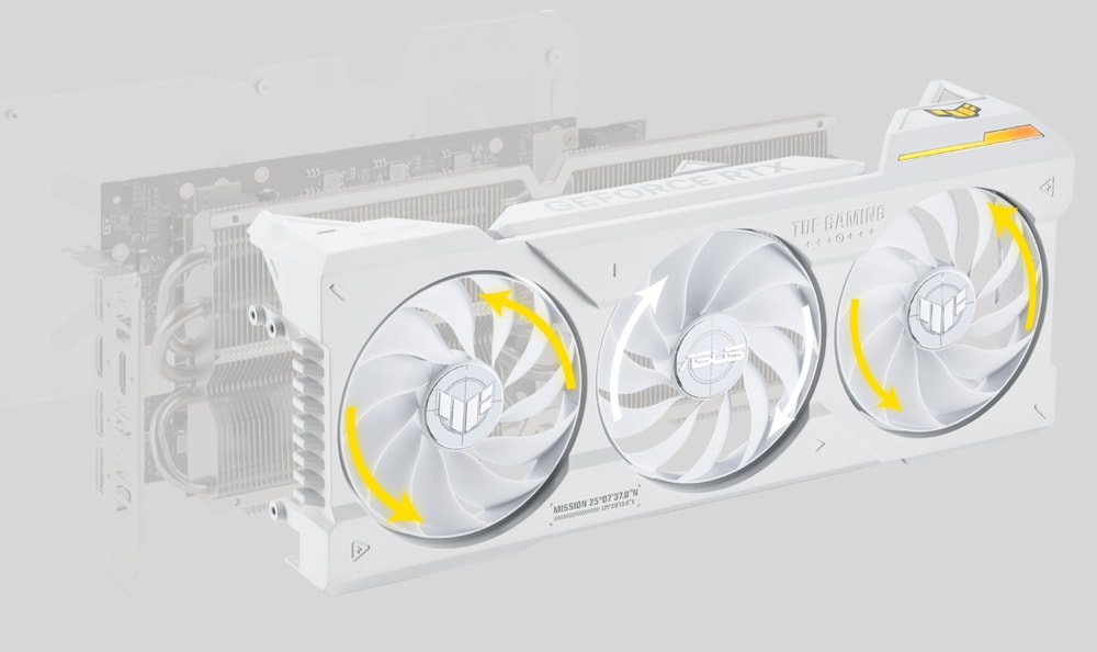 ASUS TUF Gaming GeForce RTX™ 4070 Ti White OC Edition 12GB GDDR6X ASUS TUF Gaming GeForce RTX™ 4070 Ti White OC Edition 12GB GDDR6X