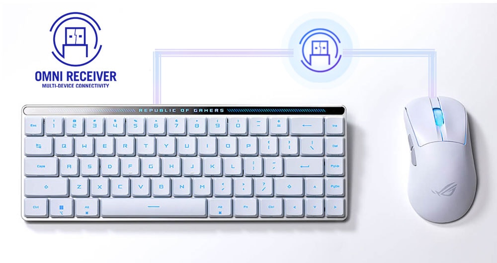 ROG Falchion RX Low Profile ASUS ROG Falchion RX Low Profile İngilizce Beyaz Gaming Klavye h8