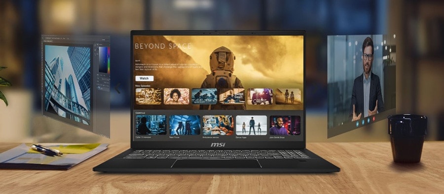 MSI SUMMIT E16 AI STUDIO A1VETG-024TR Intel Core Ultra 7-155H 32GB LPDDR5 1TB SSD RTX4050 6GB 16 inç QHD+ 165Hz Dokunmatik Windows 11 Pro Gaming Laptop 7