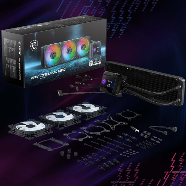 MSI MPG CORELIQUID D360 ARGB Sıvı Soğutucu a9