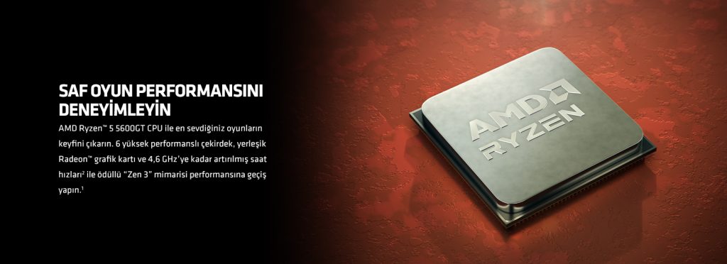 Amd Ryzen 5 5600gt 4 6ghz 16mb Onbellek 6 Cekirdek Am4 Islemci H2