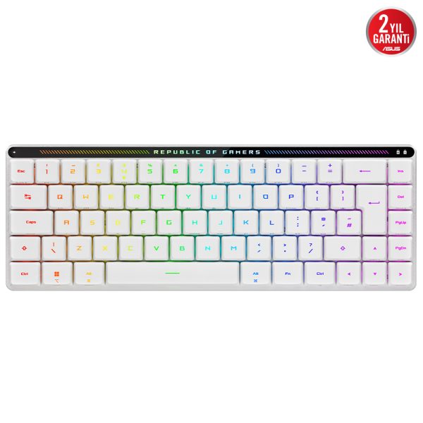 Asus Rog Falchion Rx Low Profile Red Switch Rgb Kablosuz Ingilizce Mekanik Beyaz Gaming Klavye Yy2