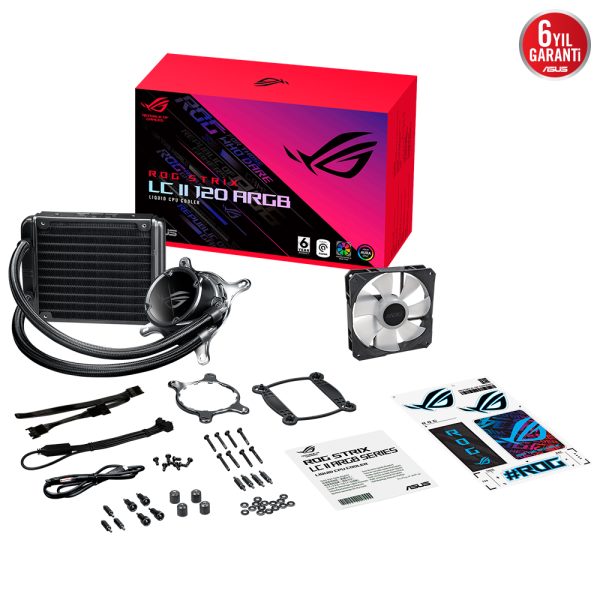 Asus Rog Strix Lc Ii 120 Argb V2 120mm Intel Amd Uyumlu Islemci Sivi Sogutucu 4