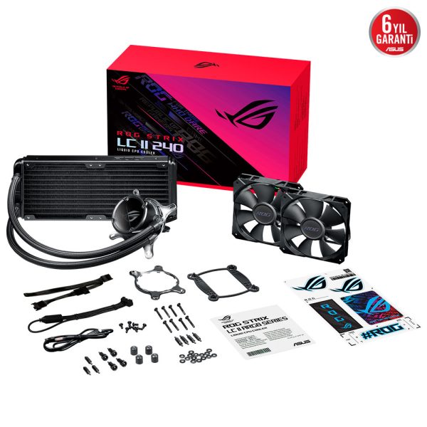 Asus Rog Strix Lc Ii 240 Rgb V2 240mm Intel Amd Uyumlu Islemci Sivi Sogutucu 4