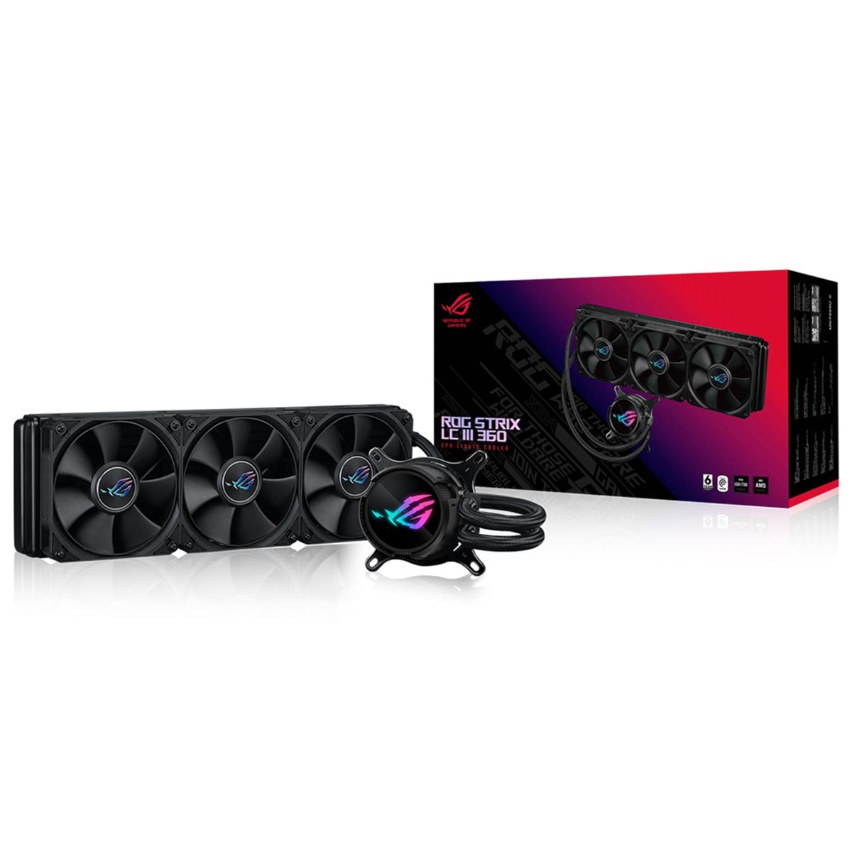Asus Rog Strix Lc Iii 360 360mm Intel Amd Uyumlu İşlemci Sıvı Soğutucu 1