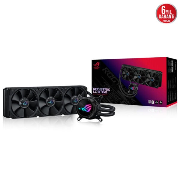Asus Rog Strix Lc Iii 360 360mm Intel Amd Uyumlu İşlemci Sıvı Soğutucu 2