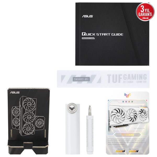 Asus Tuf Gaming Geforce Rtx 4070 Ti White Oc 12gb Gddr6x 192 Bit Dlss 3 Ekran Karti 10