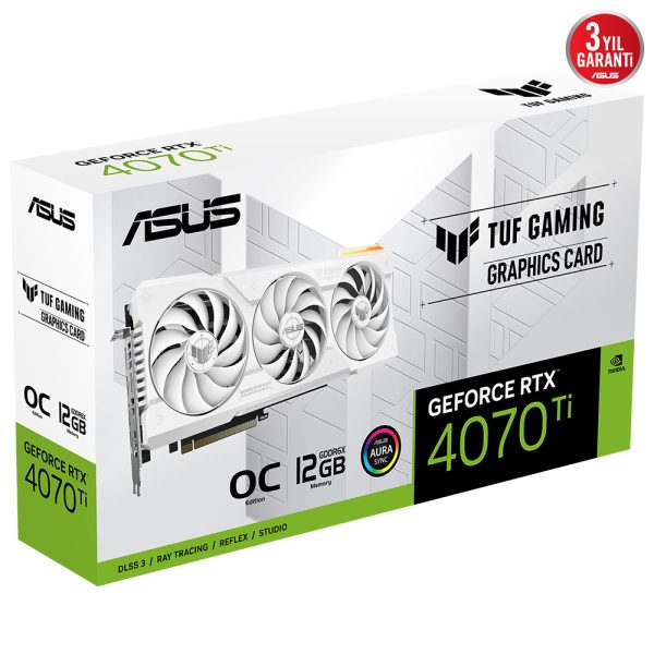Asus Tuf Gaming Geforce Rtx 4070 Ti White Oc 12gb Gddr6x 192 Bit Dlss 3 Ekran Karti 11