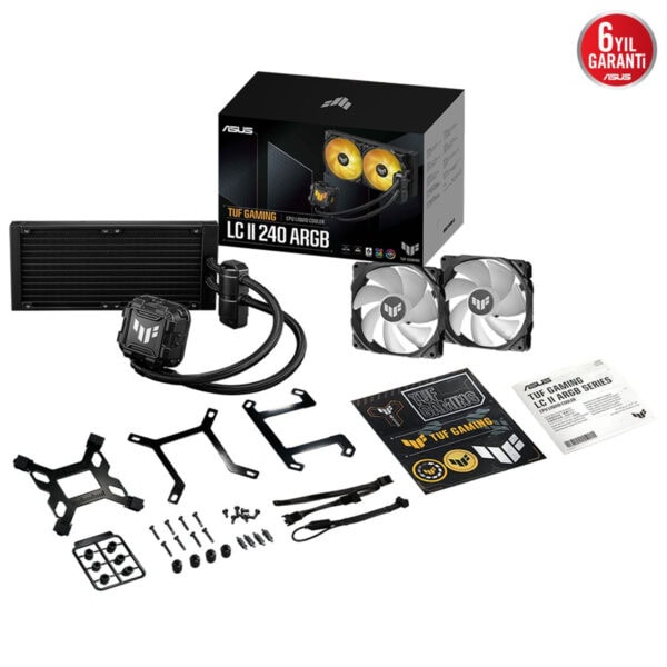 Asus Tuf Gaming Lc Ii 240 Argb 240mm Intel Amd Uyumlu İşlemci Sıvı Soğutucu 7