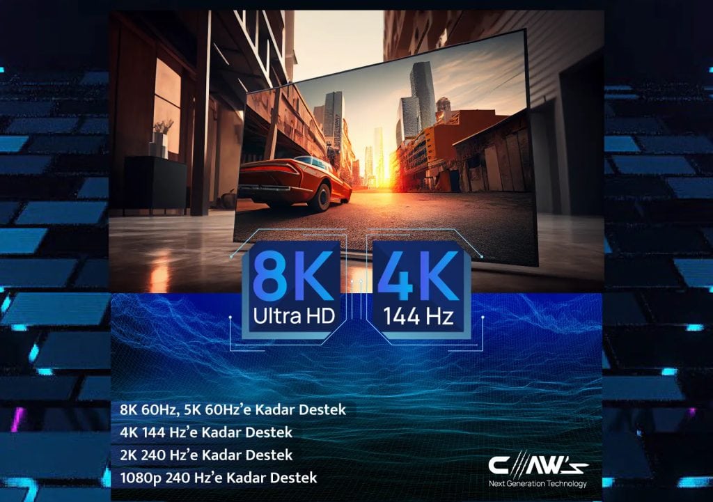 Claws 8k Uhd V1 4 32 4 Gbps 24k Gold 8k G Sync Freesync Premium 2 Metre Displayport Kablo C Dpp B1 H4