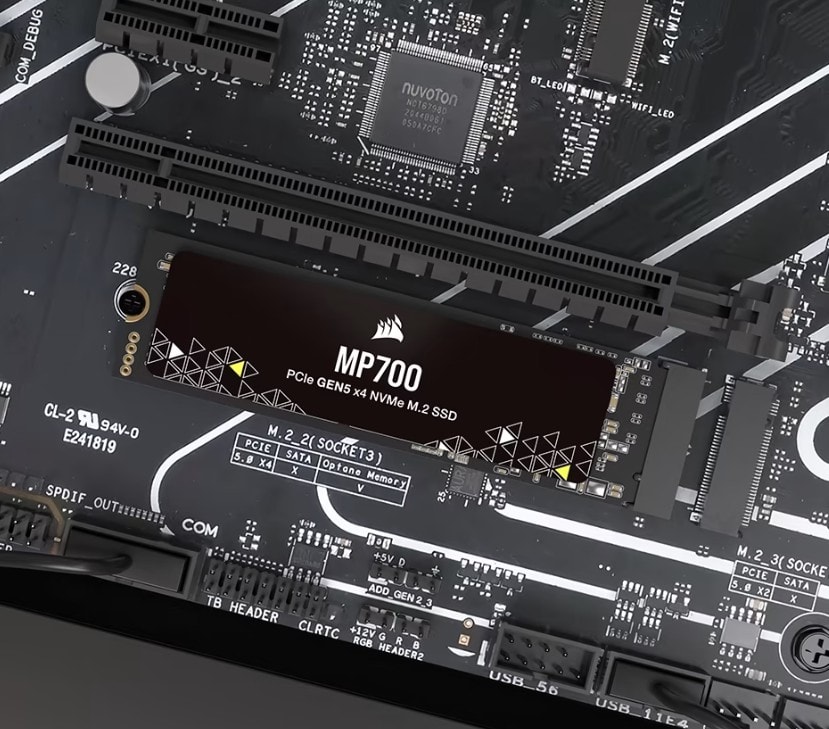 Corsair Mp700 1tb Pcie 5 0 X4 Okuma 9500mb Yazma 8500mb M 2 Ssd H1