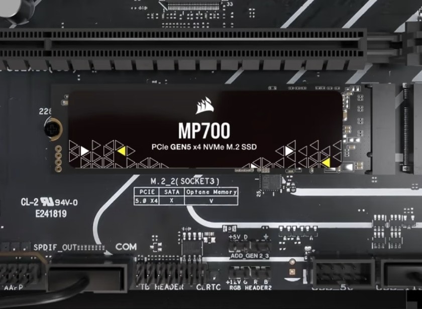 Corsair Mp700 1tb Pcie 5 0 X4 Okuma 9500mb Yazma 8500mb M 2 Ssd H2