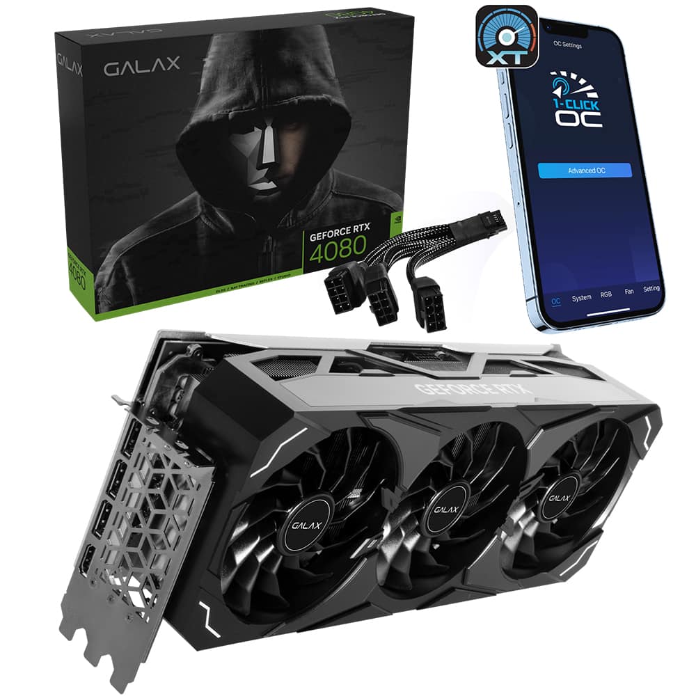 Galax Geforce Rtx 4080 St 1 Click Oc 16gb Gddr6x 256 Bit Dlss 3 Ekran Karti 48nzm6md6lts 2 Yil Birebir Degisim Garantili