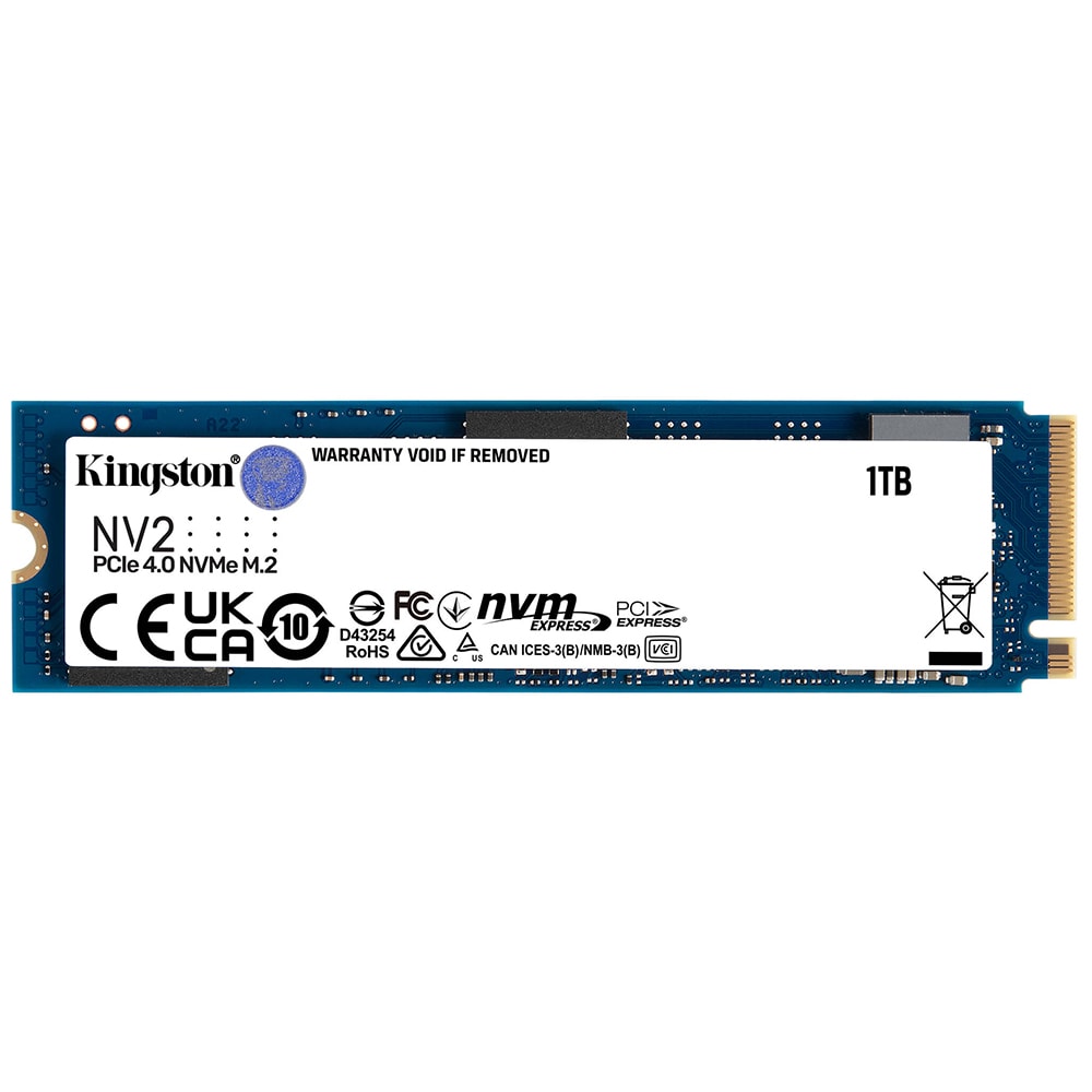 Kingston Nv2 1tb Nvme Pcie 4 0 Okuma 3500mb Yazma 2100mb Bulk M 2 Ssd Snv2s 1000gbk