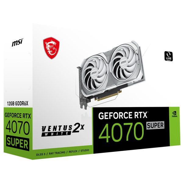 Msi Geforce Rtx 4070 Super 12g Ventus 2x White 12gb Gddr6x 192 Bit Dlss 3 Ekran Karti 8