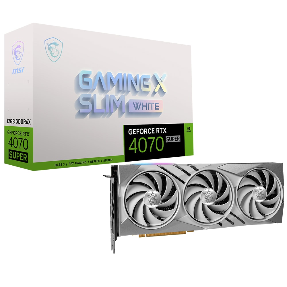 Msi Geforce Rtx 4070 Super Gaming X Slim White 12gb Gddr6x 192 Bit Dlss 3 Ekran Karti