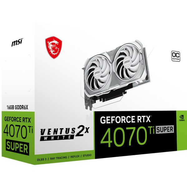 Msi Geforce Rtx 4070 Ti Super 16g Ventus 2x White Oc 16gb Gddr6x 256 Bit Dlss 3 Ekran Karti 9