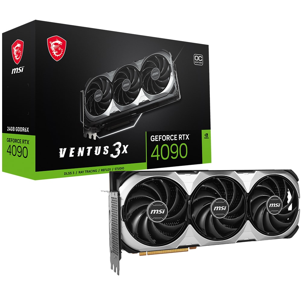 Msi Geforce Rtx 4090 Ventus 3x E 24g Oc 24gb Gddr6x 384 Bit Dlss 3 Ekran Karti