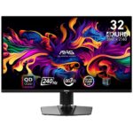 Msi Mag 321upx 31 5 Inc 240 Hz 0 03ms Uhd Adaptive Sync Qd Oled Gaming Monitor