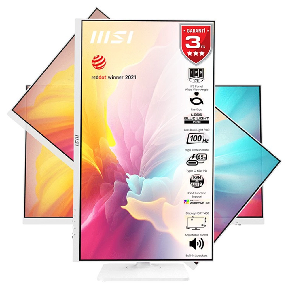 Msi Modern Md272qxpw 27 Inc 100 Hz 1ms Full Hd Adaptive Sync Ips Type C Monitor Yh1