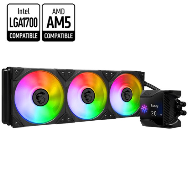 Msi Mpg Coreliquid D360 Argb 360mm Intel Amd Uyumlu Islemci Sivi Sogutucu 1