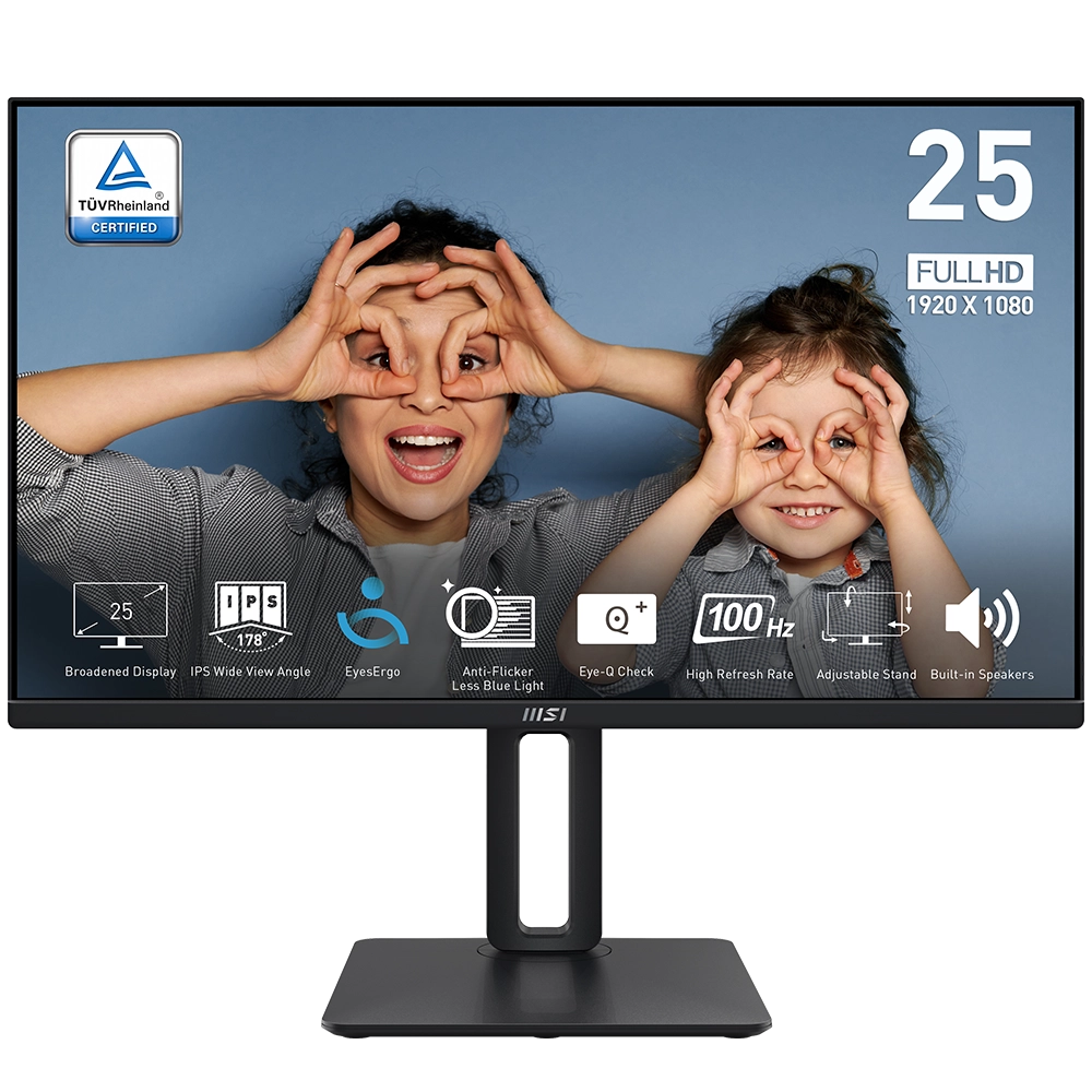 Msi Pro Mp251p 24 5 Inc 100hz 1ms Full Hd Adaptive Sync Pivot Ips Monitor Y