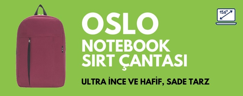 Plm Oslo 15.6 Inç Kumaş Laptop Sırt Çantası Siyah