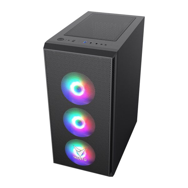 Vento Vg07f Argb Siyah Mid Tower Atx Fsp Hydro K Pro Gen5 850w 80 Bronze Gaming Kasa 2