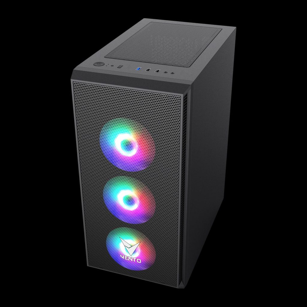 Vento Vg07f Argb Siyah Mid Tower Atx Fsp Hydro K Pro Gen5 850w 80 Bronze Gaming Kasa H2
