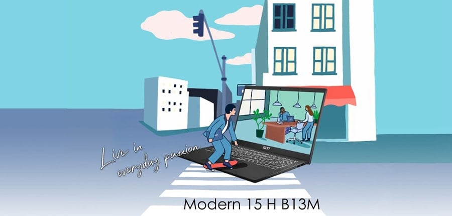 MSI MODERN 15 H B13M-053XTR Intel Core i5-13420H 16GB 512GB SSD 15.6 inç Full HD Freedos Laptop 2