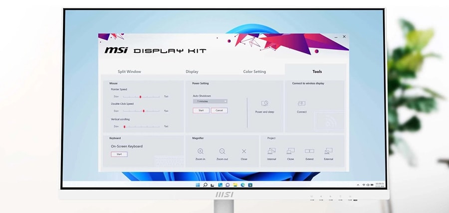 MSI MODERN MD2412PW 23.8 inç 100Hz 1Ms FLAT IPS Adaptive Sync Full HD TYPE-C Monitör H24