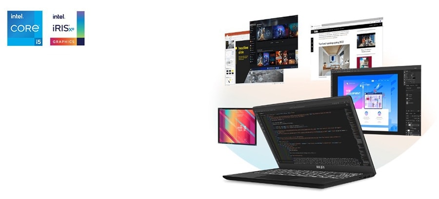 MSI MODERN 15 H B13M-053XTR Intel Core i5-13420H 16GB 512GB SSD 15.6 inç Full HD Freedos Laptop 5