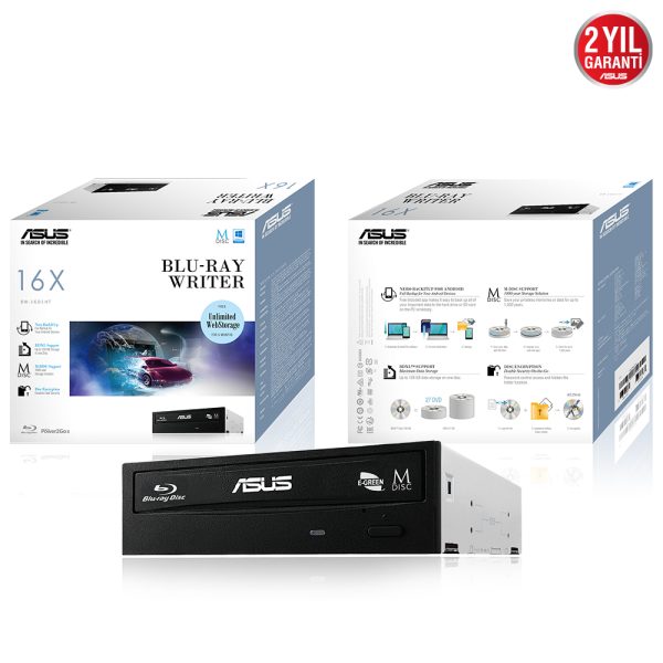 Asus Bw 16d1ht 16x Internal Siyah Blu Ray Yazici 2