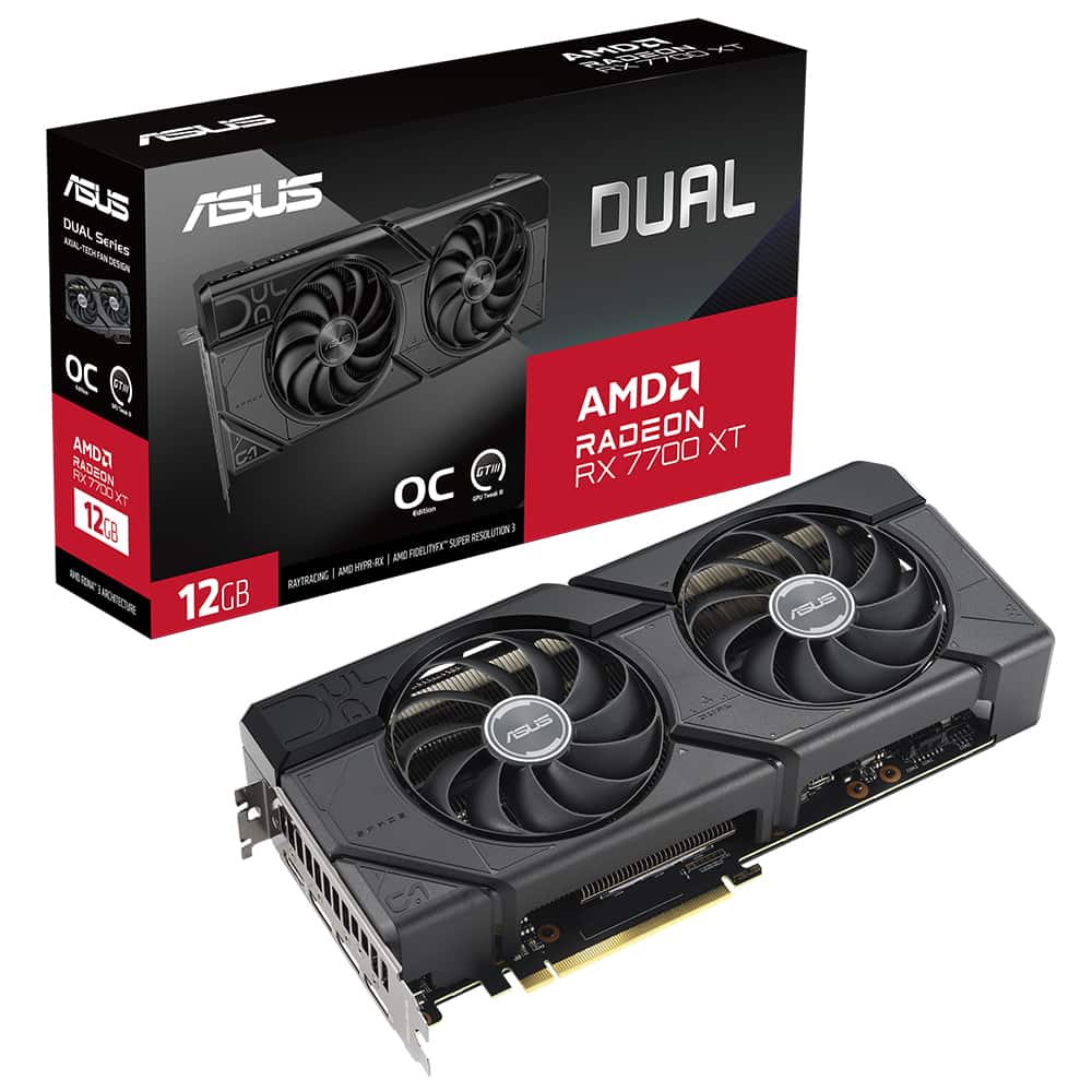 Asus Dual Radeon Rx 7700 Xt Oc 12gb Gddr6 192 Bit Ekran Karti