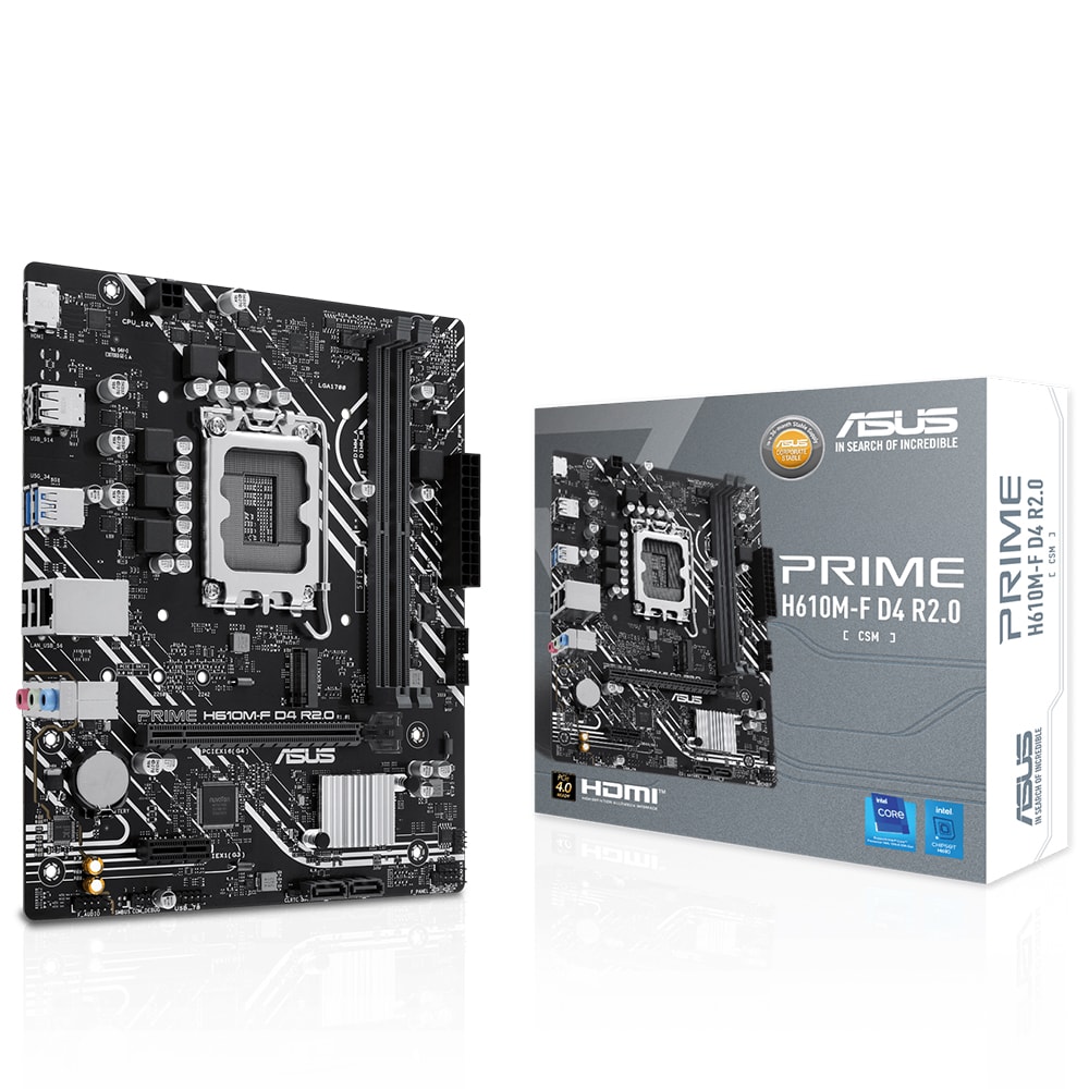 Asus Prime H610m F D4 R2 0 Csm 3200mhz Ddr4 Soket 1700 M 2 Hdmi Matx Anakart