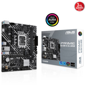 Asus Prime H610m K D4 Argb 3200mhz Ddr4 Soket 1700 M 2 Hdmi Matx Anakart Y2