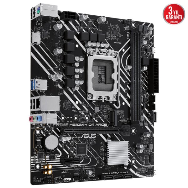 Asus Prime H610m K D4 Argb 3200mhz Ddr4 Soket 1700 M 2 Hdmi Matx Anakart Y4