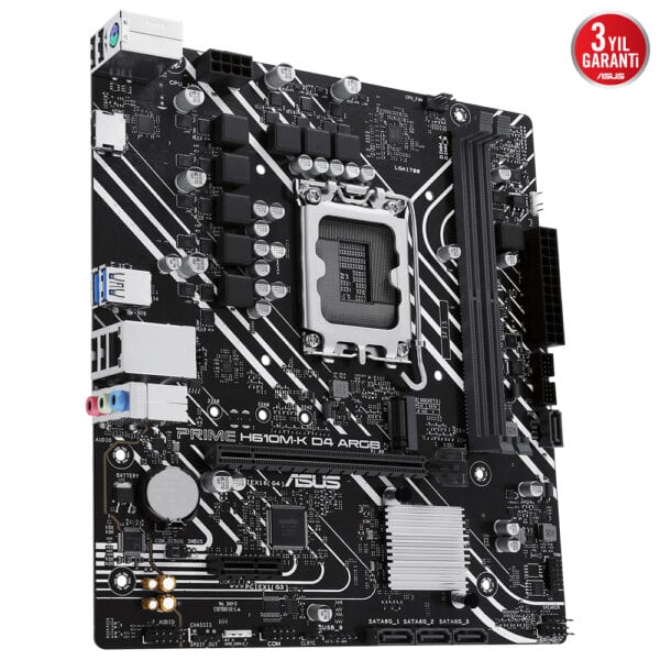 Asus Prime H610m K D4 Argb 3200mhz Ddr4 Soket 1700 M 2 Hdmi Matx Anakart Y5