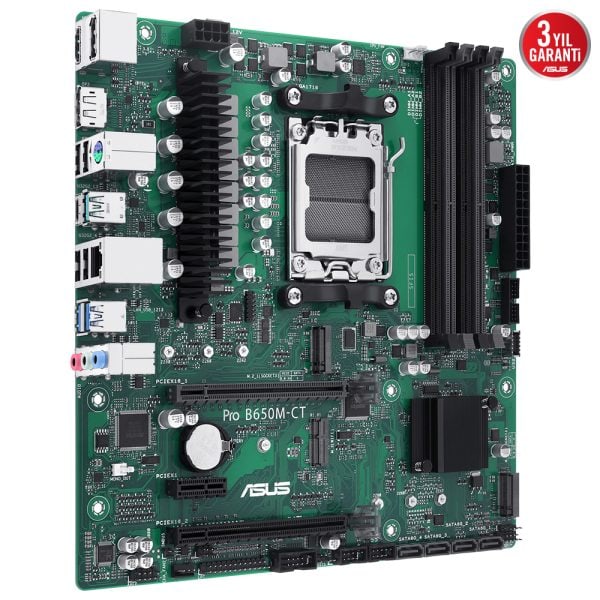 Asus Pro B650m Ct Csm 6400mhz Oc Ddr5 Soket Am5 M 2 Hdmi Dp Matx Anakart 2