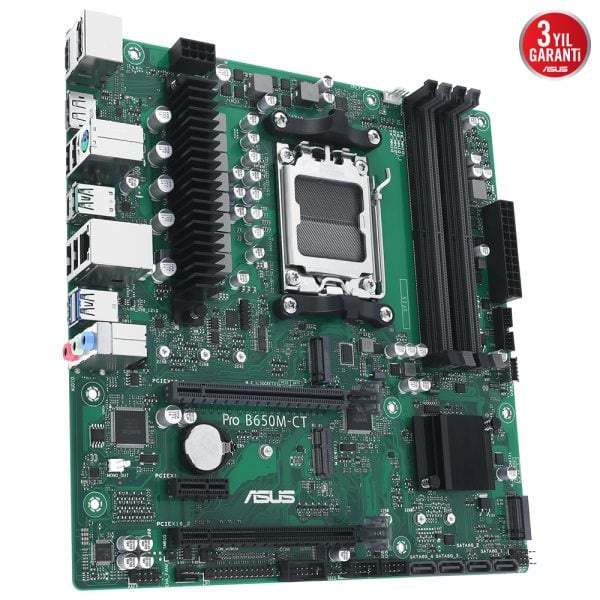 Asus Pro B650m Ct Csm 6400mhz Oc Ddr5 Soket Am5 M 2 Hdmi Dp Matx Anakart 3