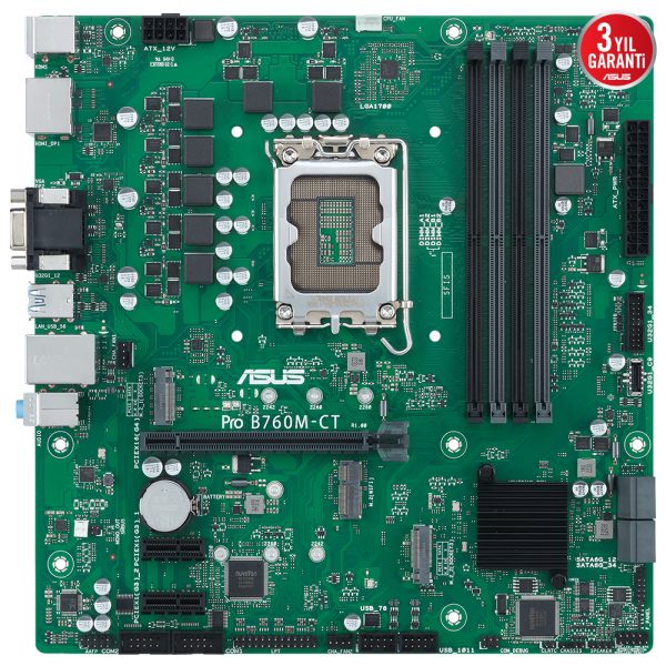 Asus Pro B760m Ct Csm 6200mhz Oc Ddr5 Soket 1700 M 2 Vga Hdmi Dp Matx Anakart 1