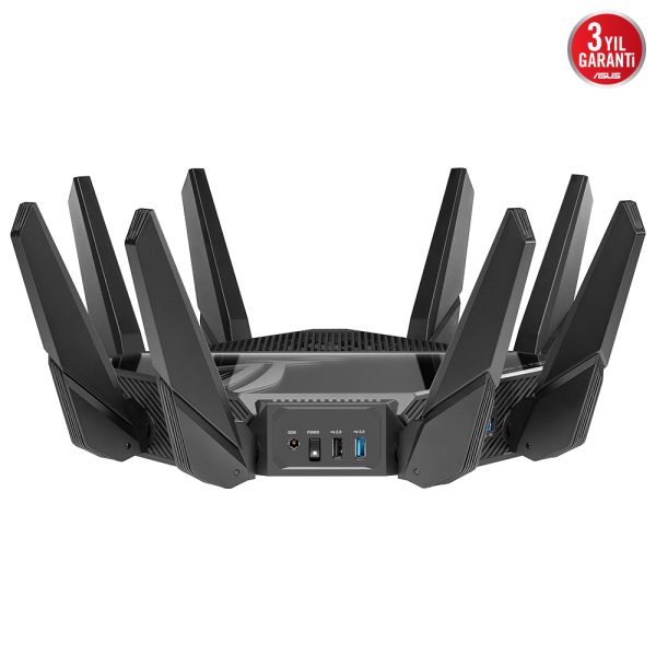 Asus Rog Rapture Gt Axe16000 Quad Band Wifi 6e Gaming Ai Mesh Extendable Router 4