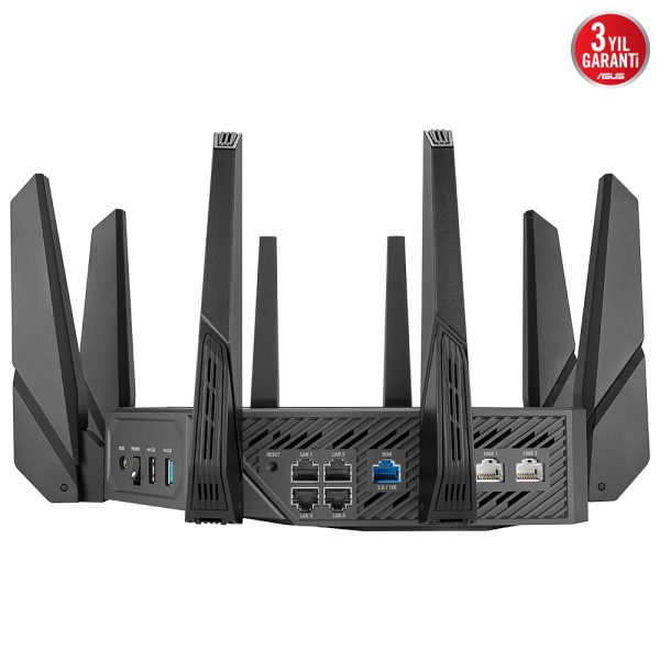 Asus Rog Rapture Gt Axe16000 Quad Band Wifi 6e Gaming Ai Mesh Extendable Router 6