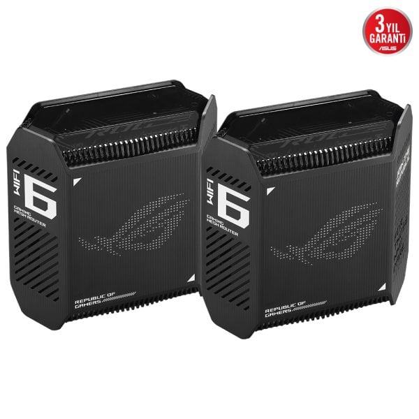 Asus Rog Rapture Gt6 Wifi 6 Gigabit Tri Band Ai Protection Vpn Access Point Siyah Mesh Sistem Ikili Paket 1